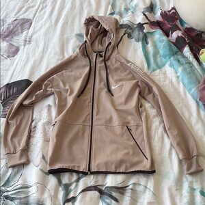 Nike Tan Full-Zip Hoodie